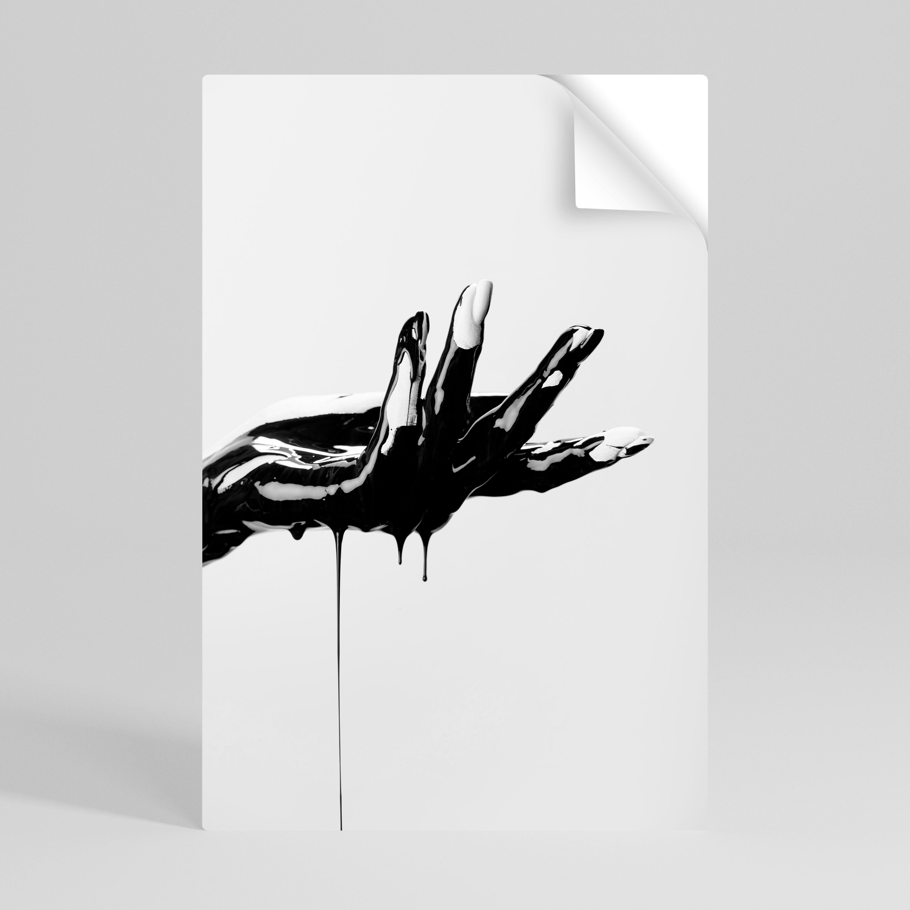BLACK VISCOSITY Peel and Stick Vertical Poster