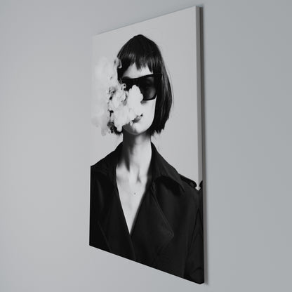 SMOKY BELLE Vertical Canvas Print