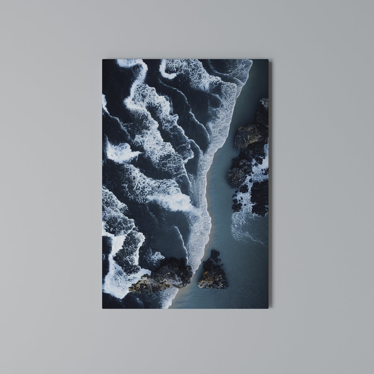 COSMIC COASTLINE Vertical Canvas Print
