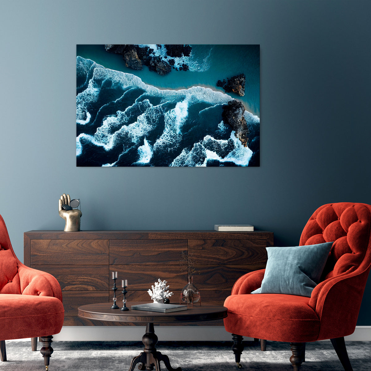 COSMIC COASTLINE Horizontal Canvas Print