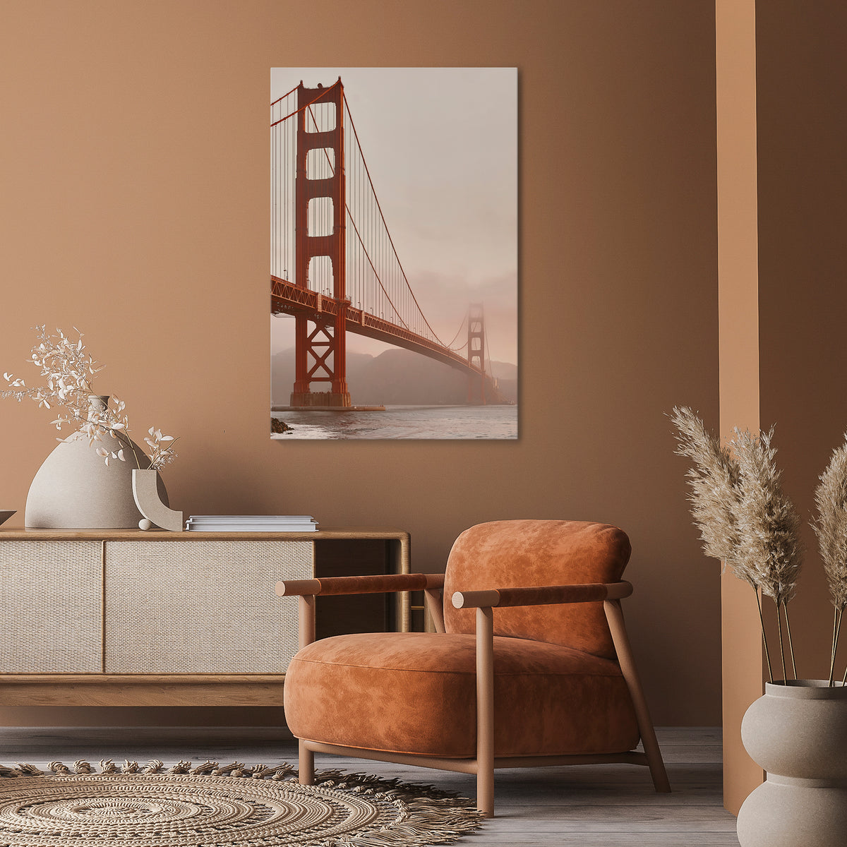 BRIDGE OF DREAMS Vertical Canvas Print