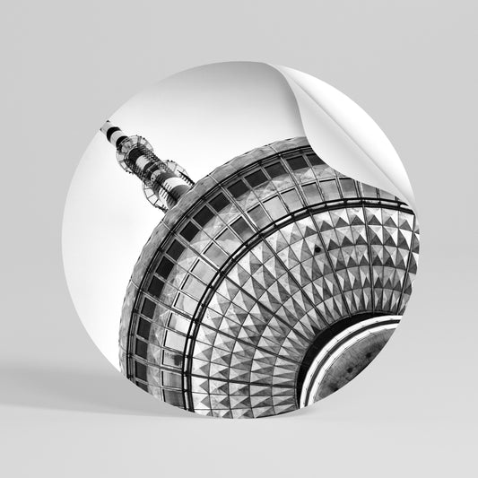 BERLINER FERNSEHTURM Kulatá samolepka