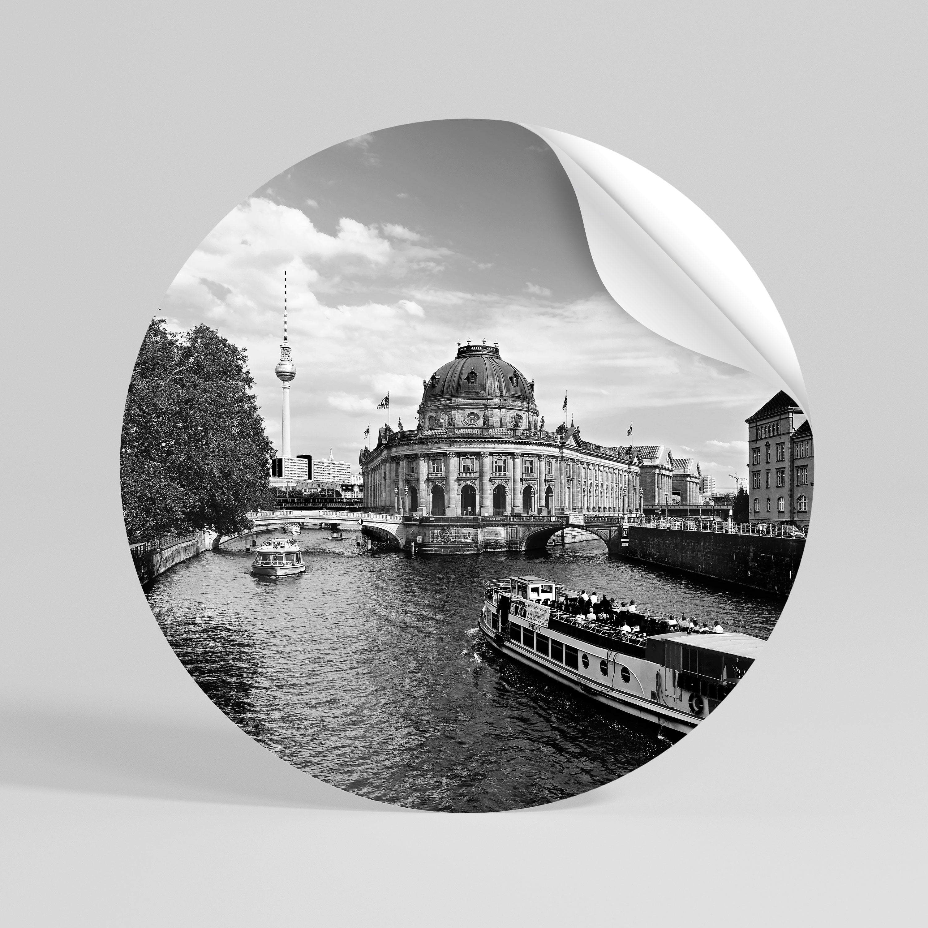 GHOSTS OF HISTORY Kulatá samolepka