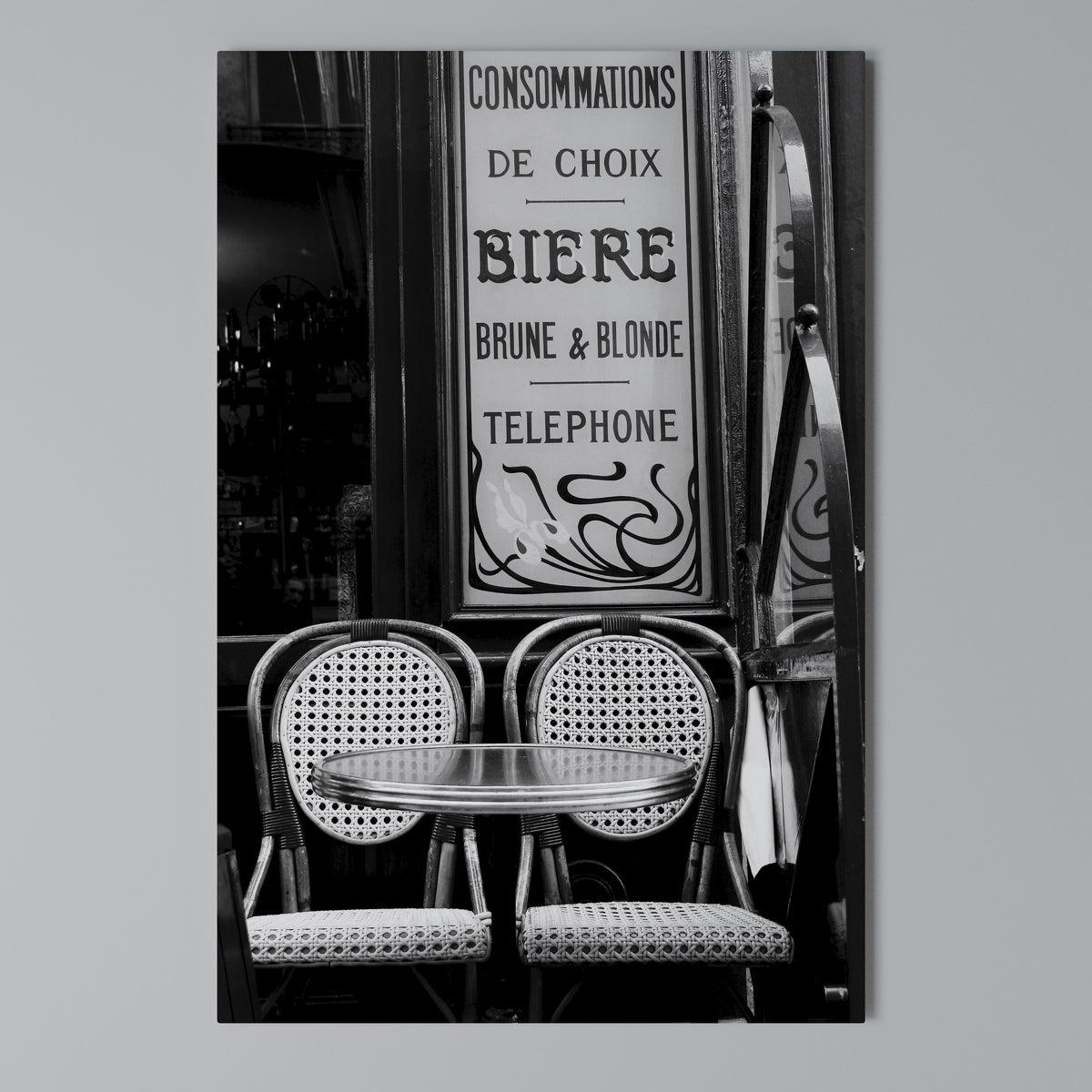 BISTRO VIBRATIONS Vertical Canvas Print