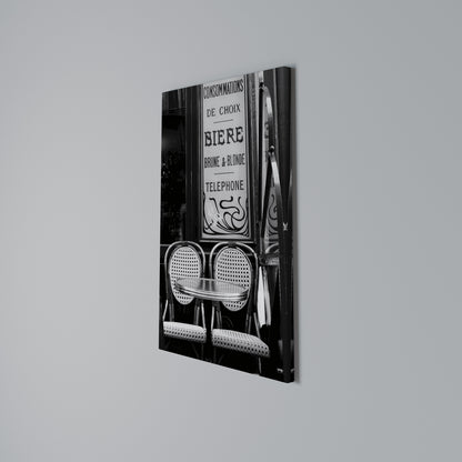 BISTRO VIBRATIONS Vertical Canvas Print