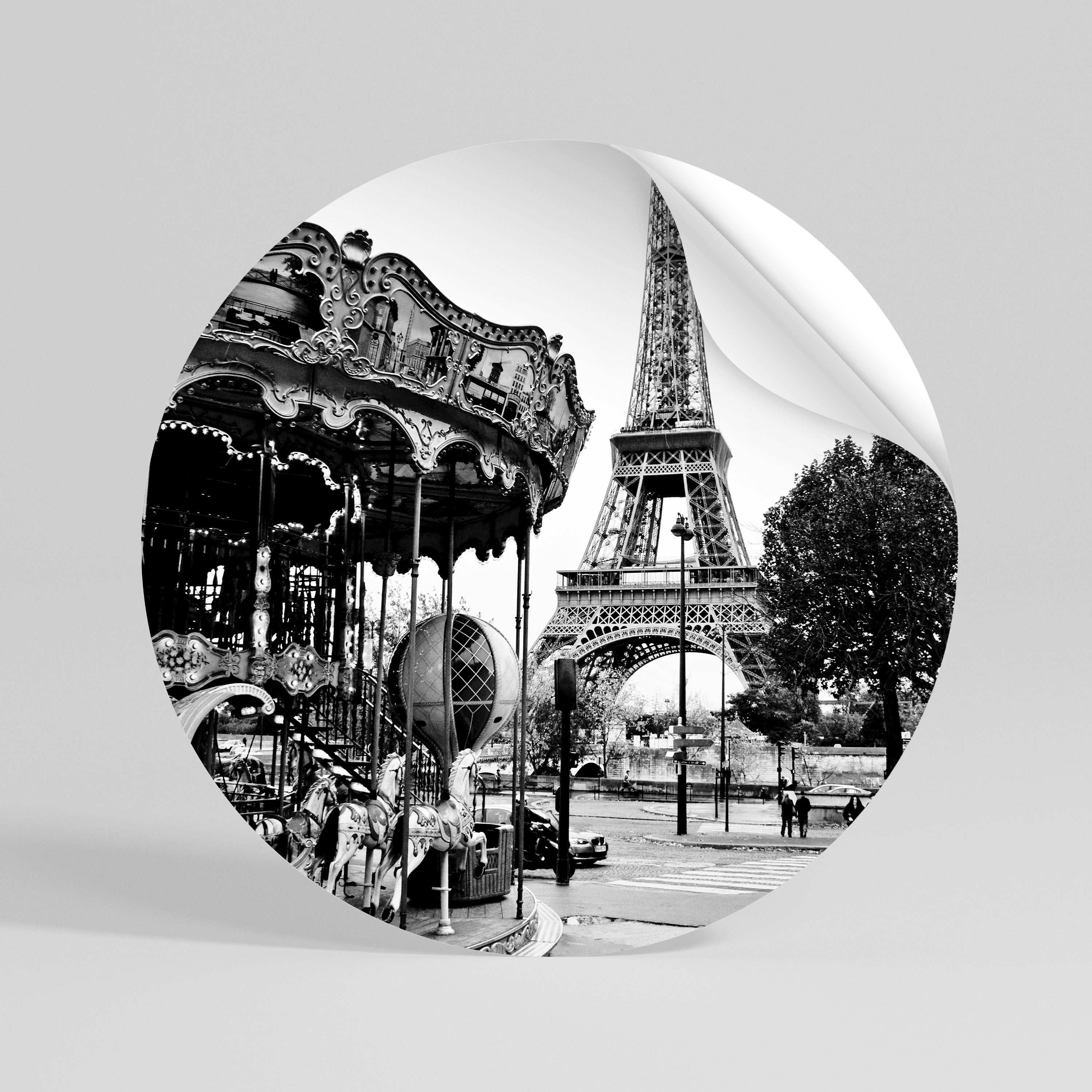 CHARMS OF THE CITY Kulatá samolepka