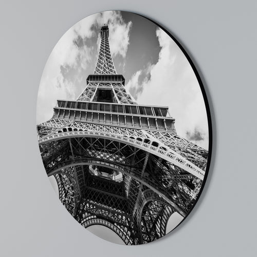 TIMELESS EIFFEL PERSPECTIVE Kulatá nástěnná dekorace