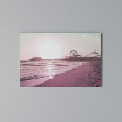 PASTEL COAST VIBES Horizontal Canvas Print