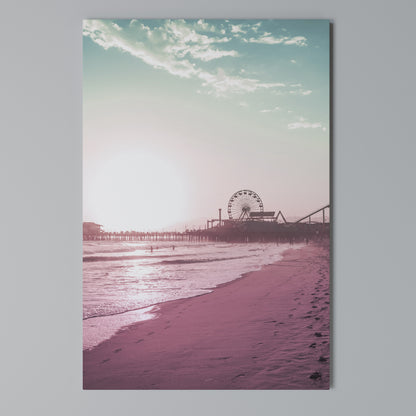 PASTEL COAST VIBES Vertical Canvas Print