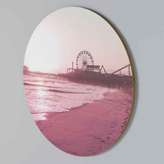 PASTEL COAST VIBES Kulatá nástěnná dekorace