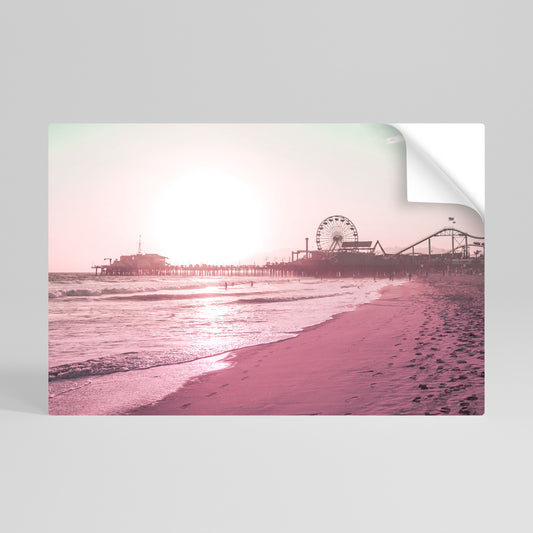 PASTEL COAST VIBES Vodorovný samolepicí plakát