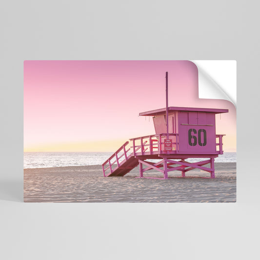 PINK PARADISE WATCH Vodorovný samolepicí plakát