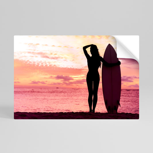 SUNSET SURF SPIRIT Vodorovný samolepicí plakát