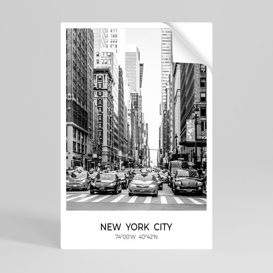 TIMELESS NEW YORK VIBES Svislý samolepicí plakát