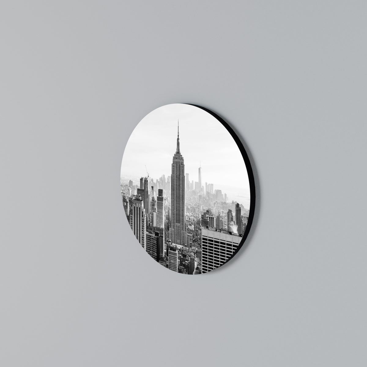 EMPIRE STATE BUILDING Kulatá nástěnná dekorace