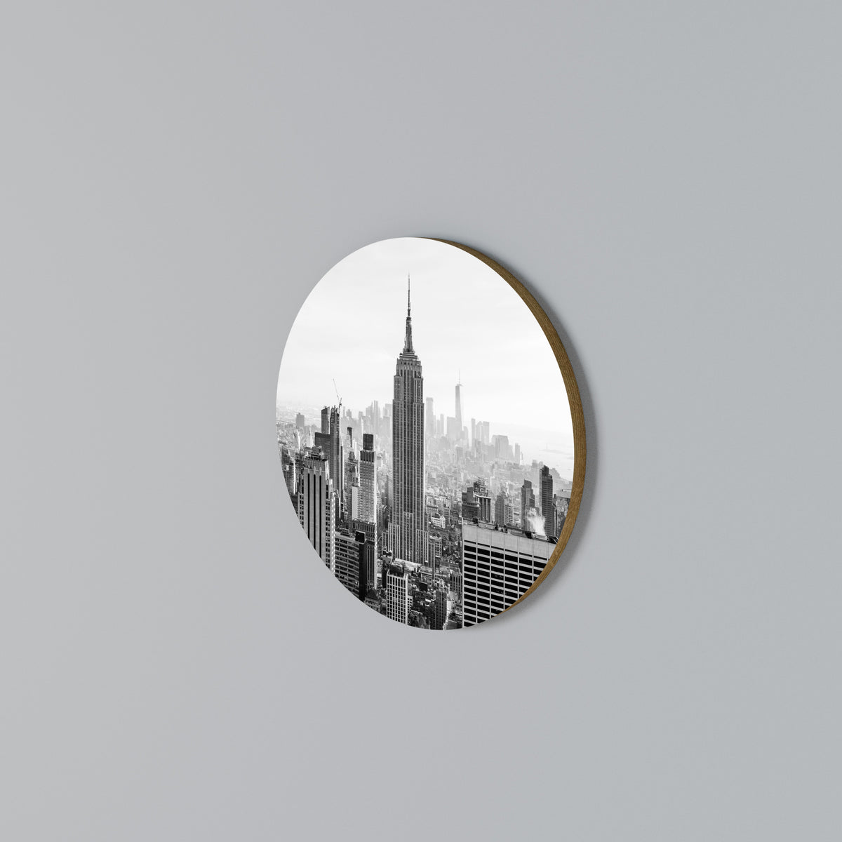 EMPIRE STATE BUILDING Kulatá nástěnná dekorace