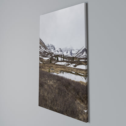 ECHOES OF WINTER Vertical Canvas Print