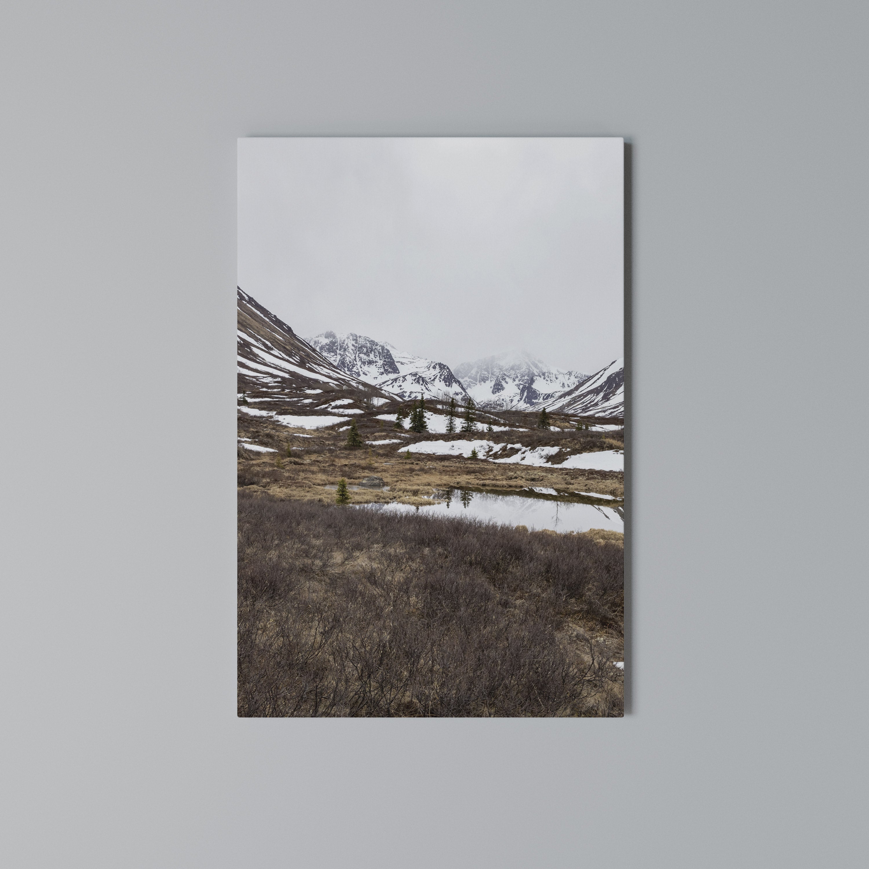 ECHOES OF WINTER Vertical Canvas Print