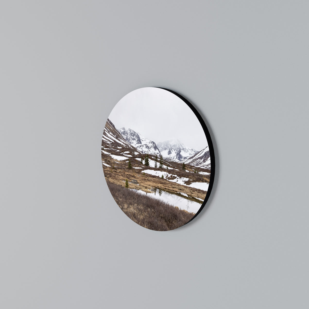 ECHOES OF WINTER Kulatá nástěnná dekorace