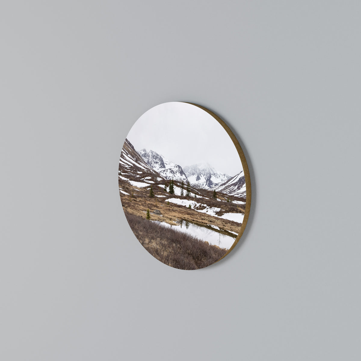 ECHOES OF WINTER Kulatá nástěnná dekorace