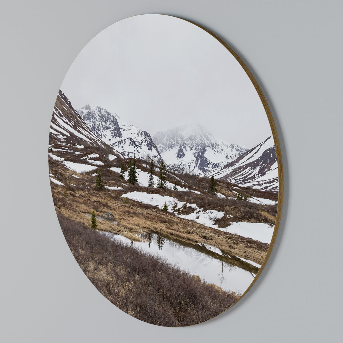 ECHOES OF WINTER Kulatá nástěnná dekorace