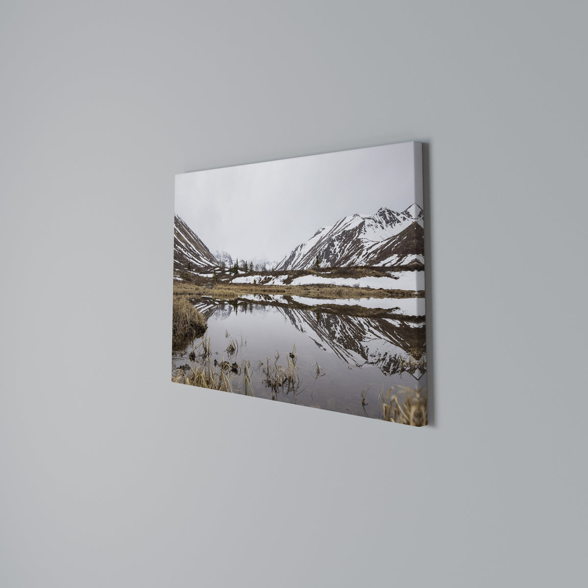 SNOW-KISSED REFLECTIONS Horizontal Canvas Print