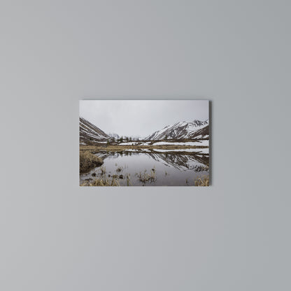 SNOW-KISSED REFLECTIONS Horizontal Canvas Print