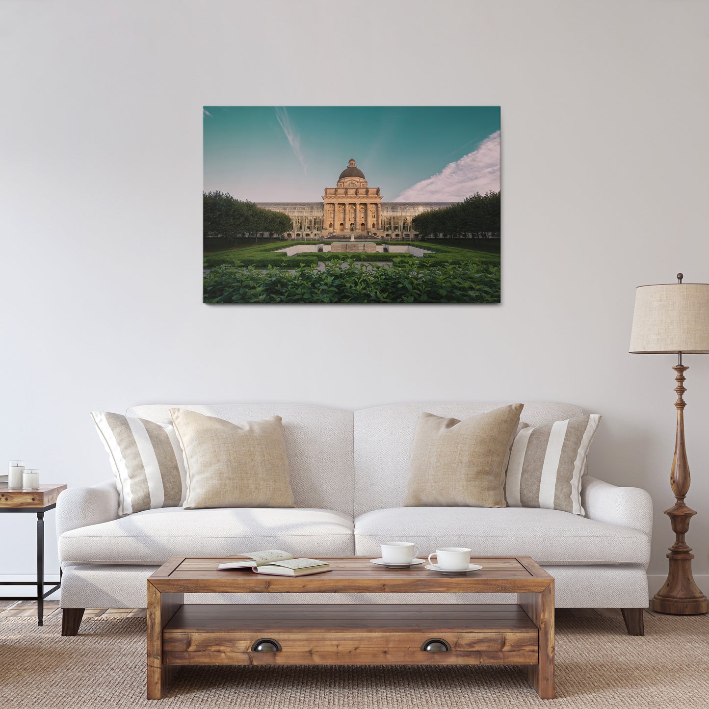 TRANQUIL PALACE VIEW Horizontal Canvas Print