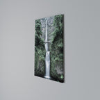 MYSTICAL WATERSCAPE BRIDGE Vertical Canvas Print