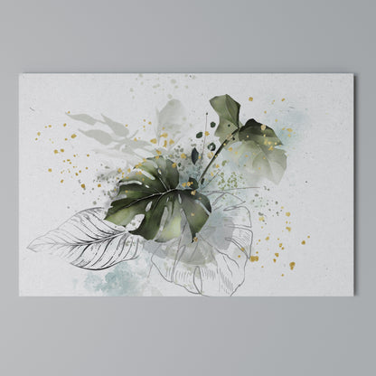 VIVID LEAF SYMPHONY Horizontal Canvas Print