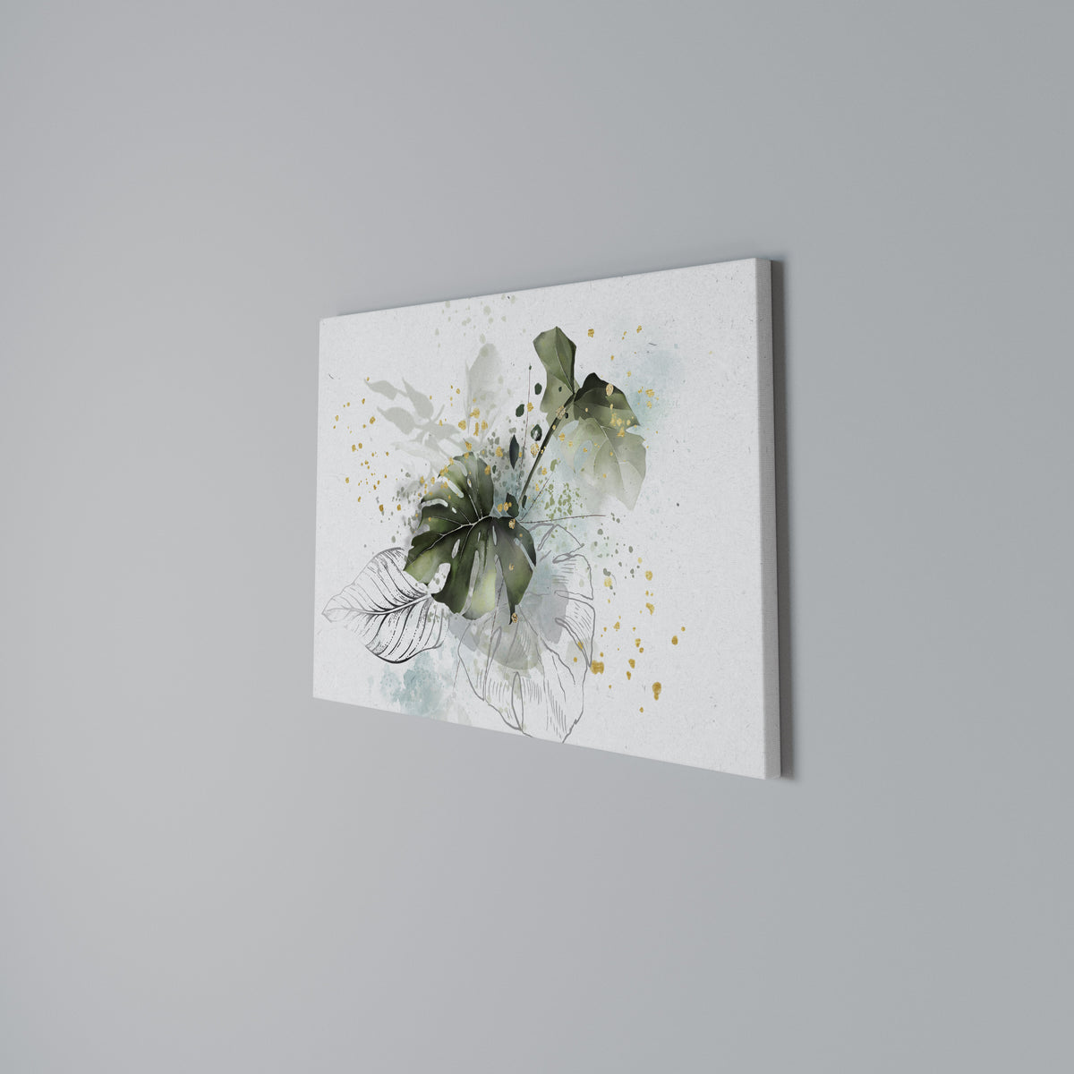 VIVID LEAF SYMPHONY Horizontal Canvas Print