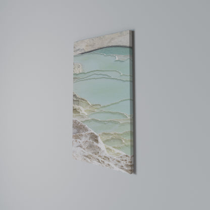 AQUAMARINE WHISPERS Vertical Canvas Print