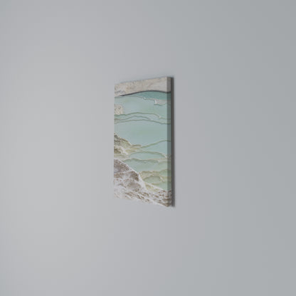 AQUAMARINE WHISPERS Vertical Canvas Print