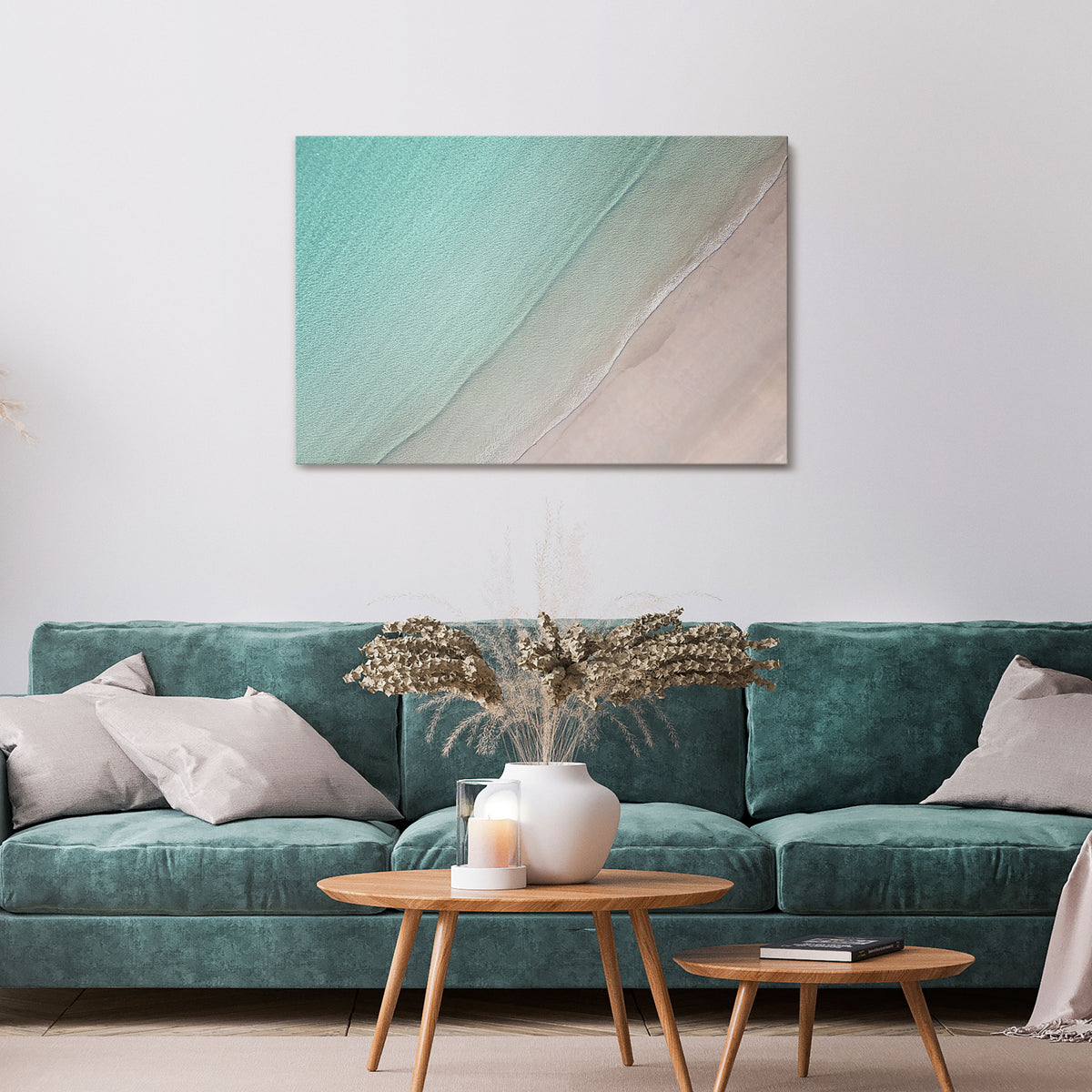 COASTAL CALM ARTISTRY Horizontal Canvas Print