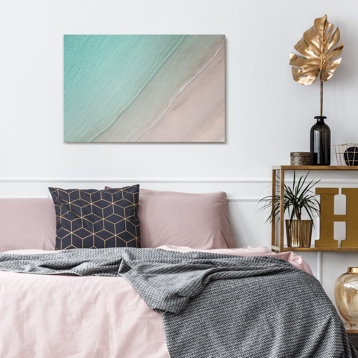 COASTAL CALM ARTISTRY Horizontal Canvas Print