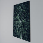 FORESTED SERPENTINE ROUTE Vertical Canvas Print