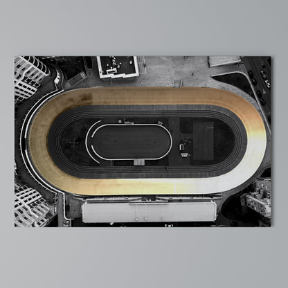 EDGE OF THE TRACK Horizontal Canvas Print