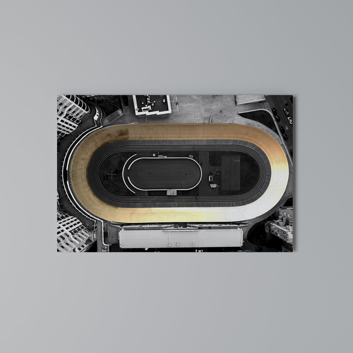 EDGE OF THE TRACK Horizontal Canvas Print