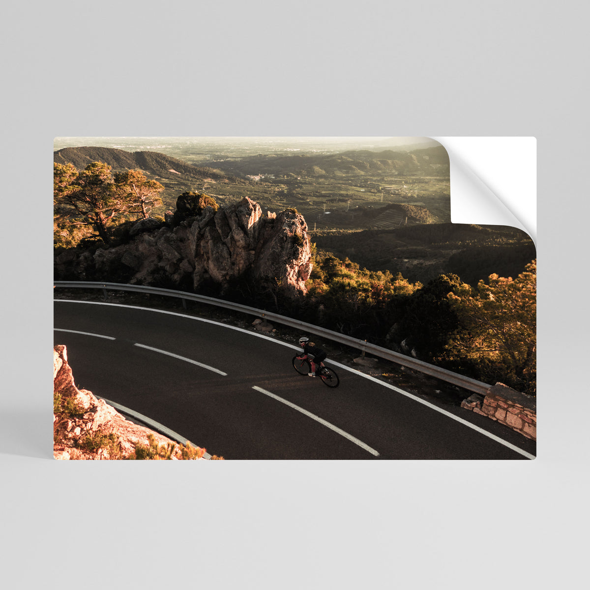 MOUNTAIN ROAD RIDE Vodorovný samolepicí plakát