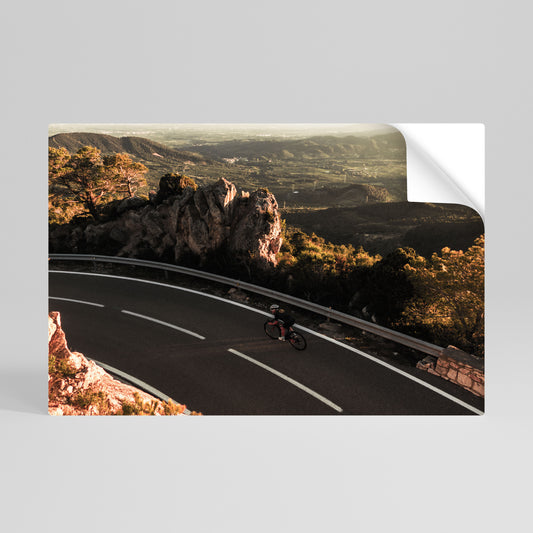 MOUNTAIN ROAD RIDE Vodorovný samolepicí plakát
