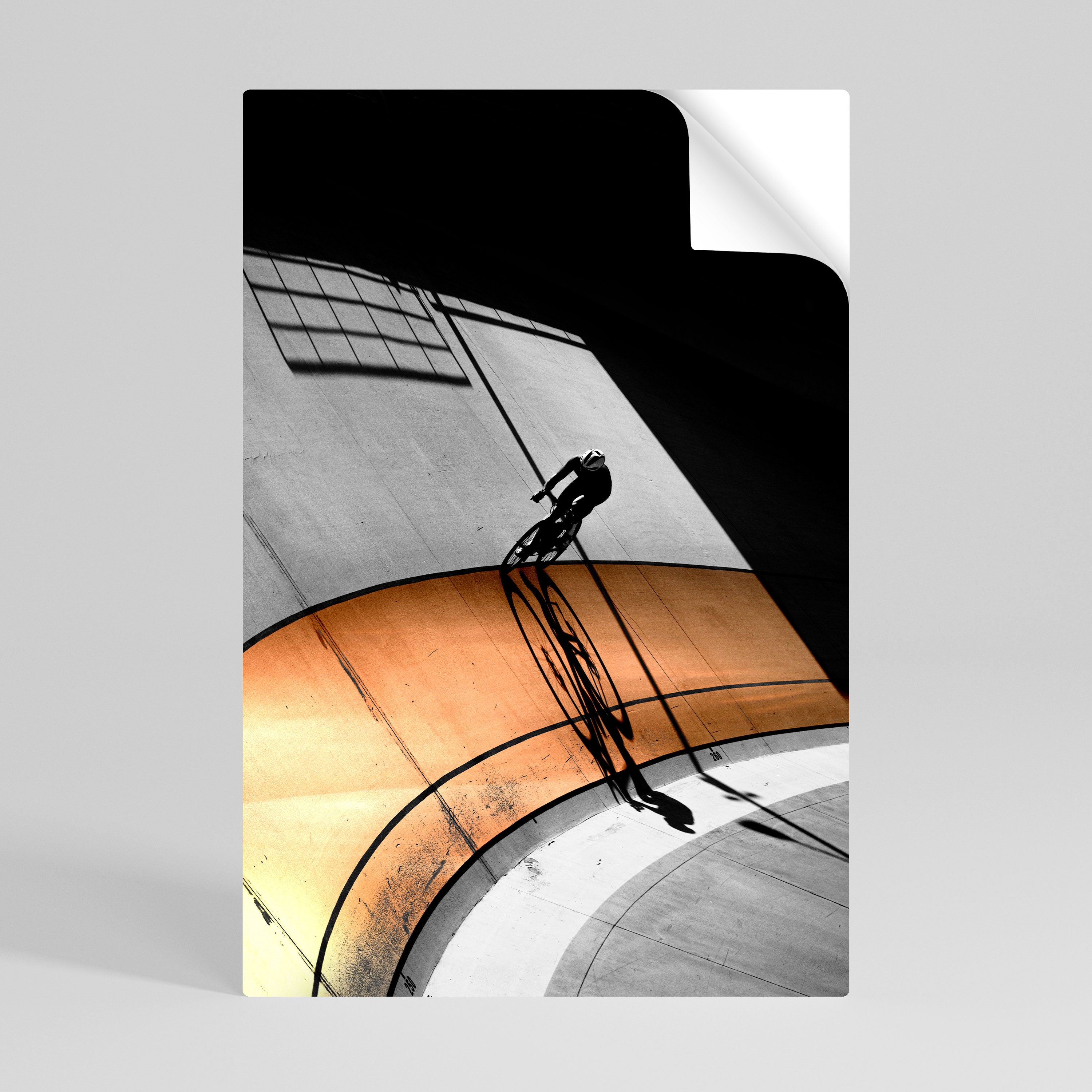 ORANGE ARC AMBIENCE Peel and Stick Vertical Poster