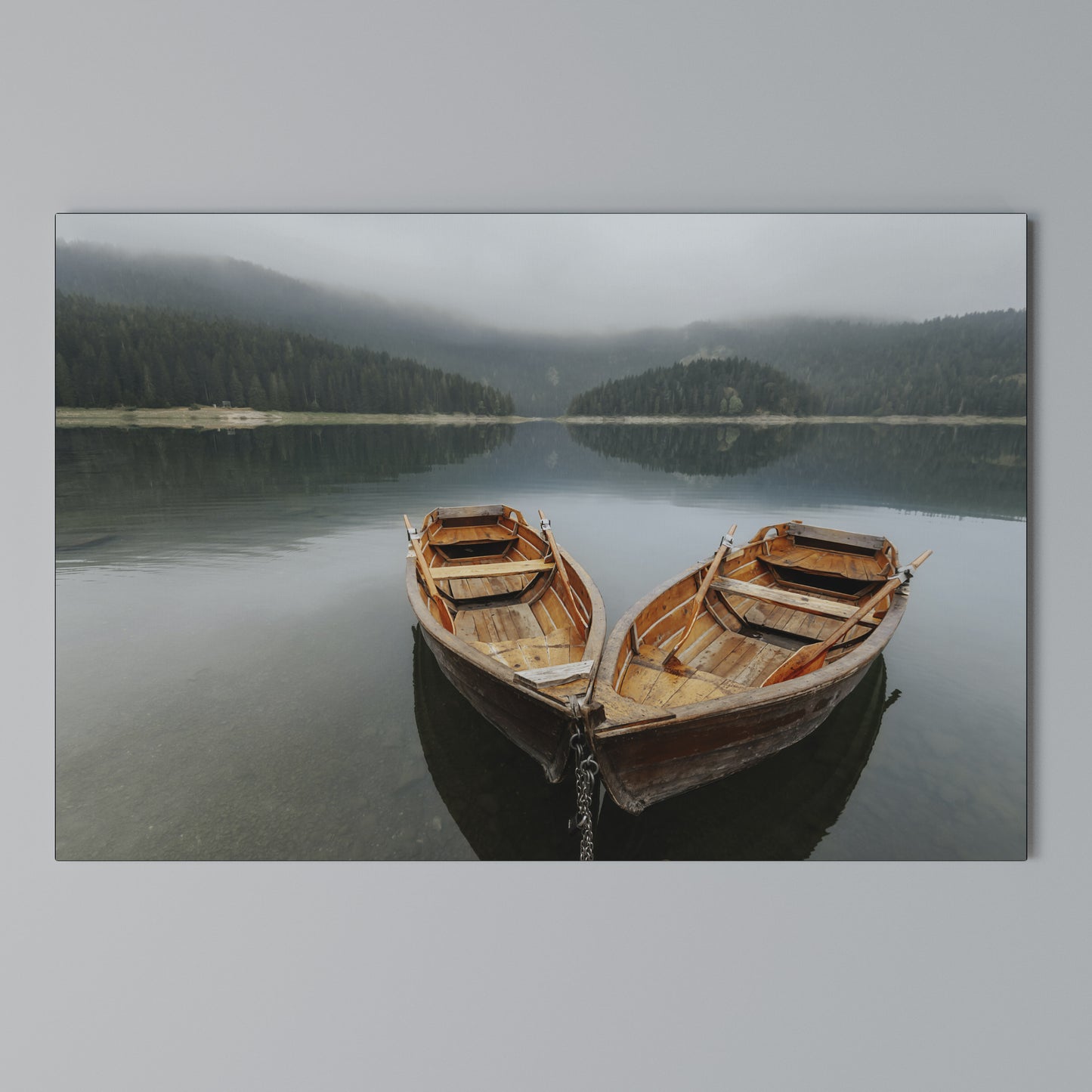 HARMONY OF BOATS Horizontal Canvas Print