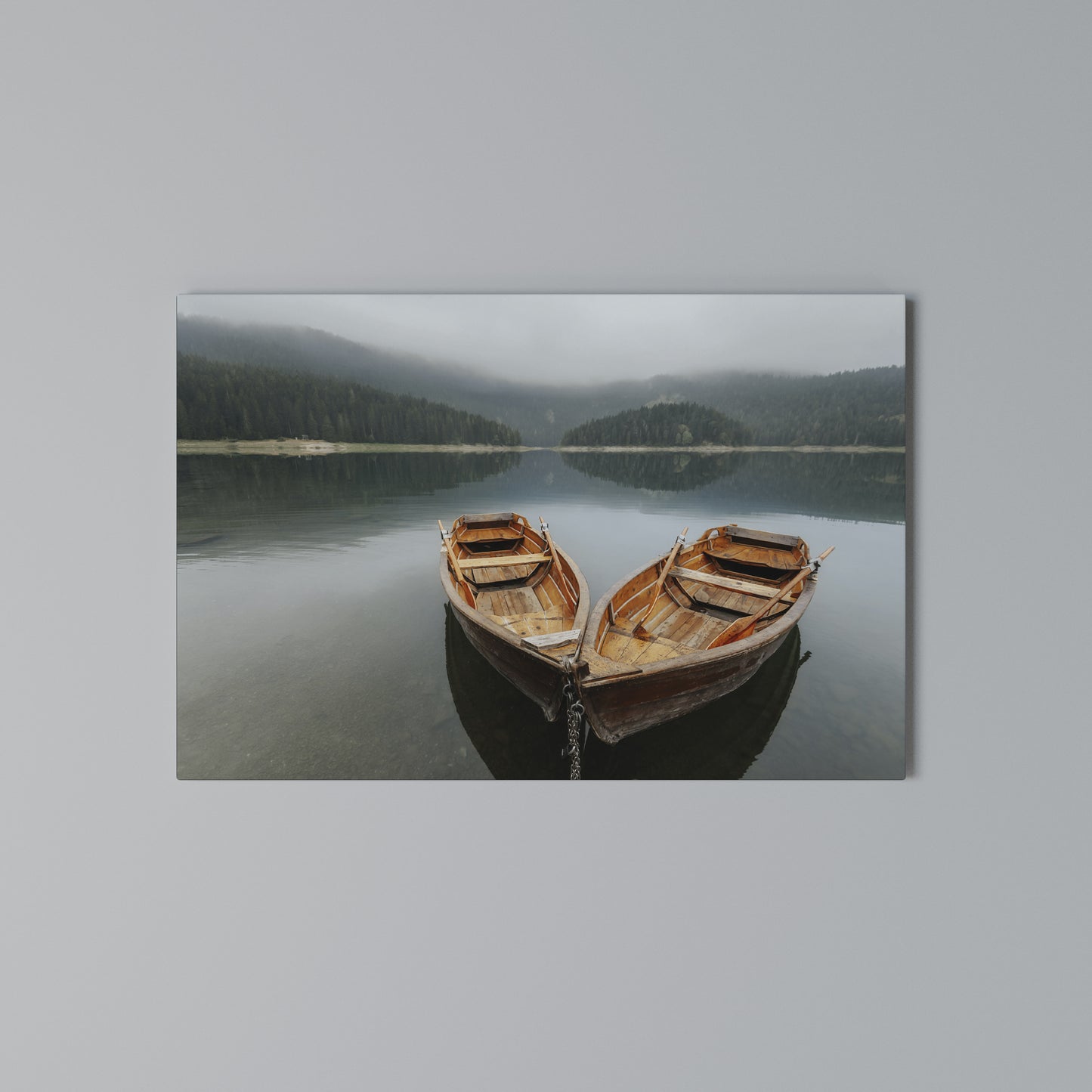 HARMONY OF BOATS Horizontal Canvas Print
