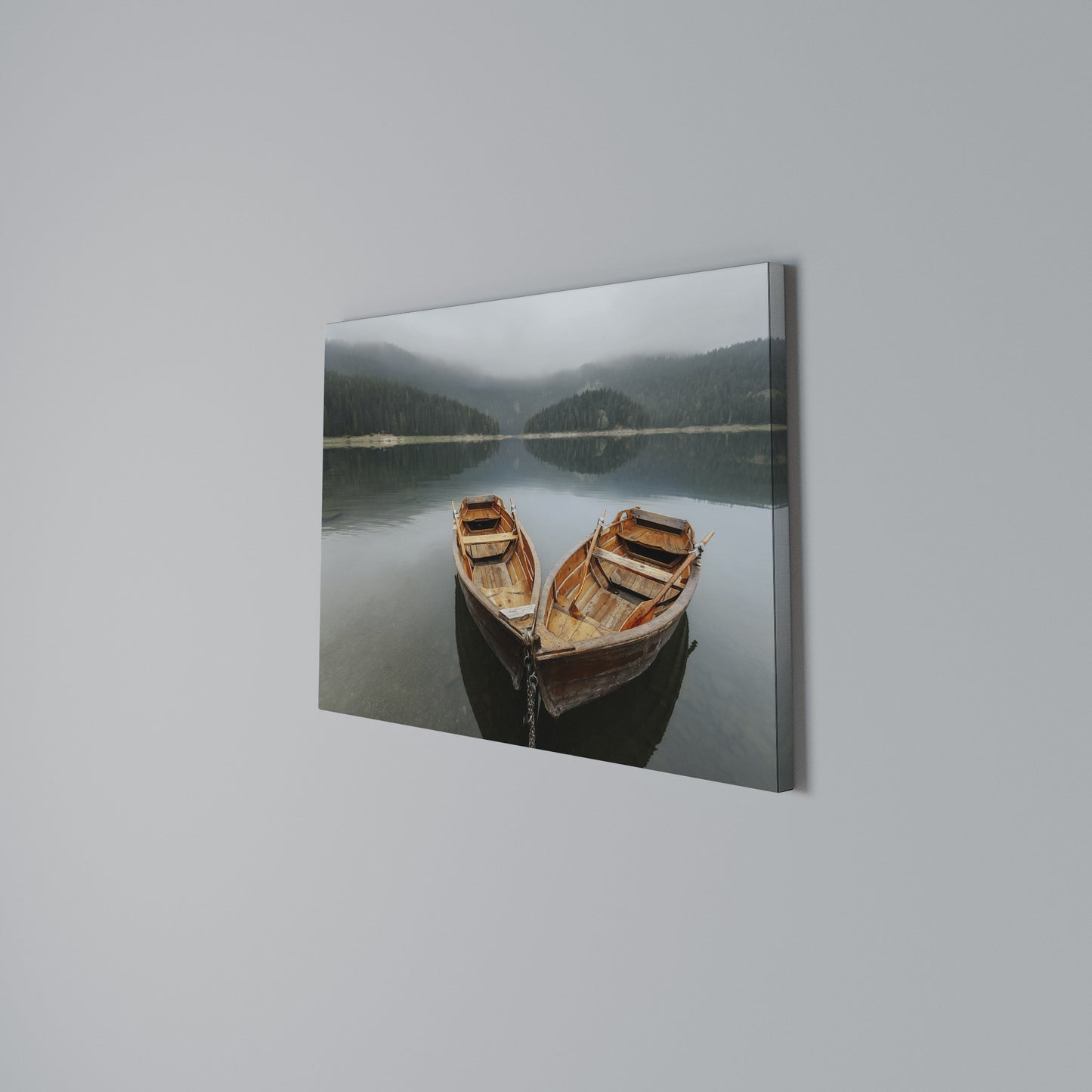HARMONY OF BOATS Horizontal Canvas Print