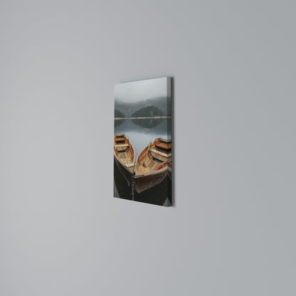 HARMONY OF BOATS Vertical Canvas Print