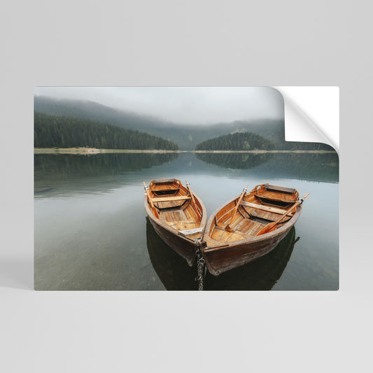 HARMONY OF BOATS Vodorovný samolepicí plakát