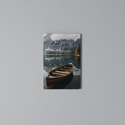 MOUNTAINSIDE REFLECTIONS Vertical Canvas Print