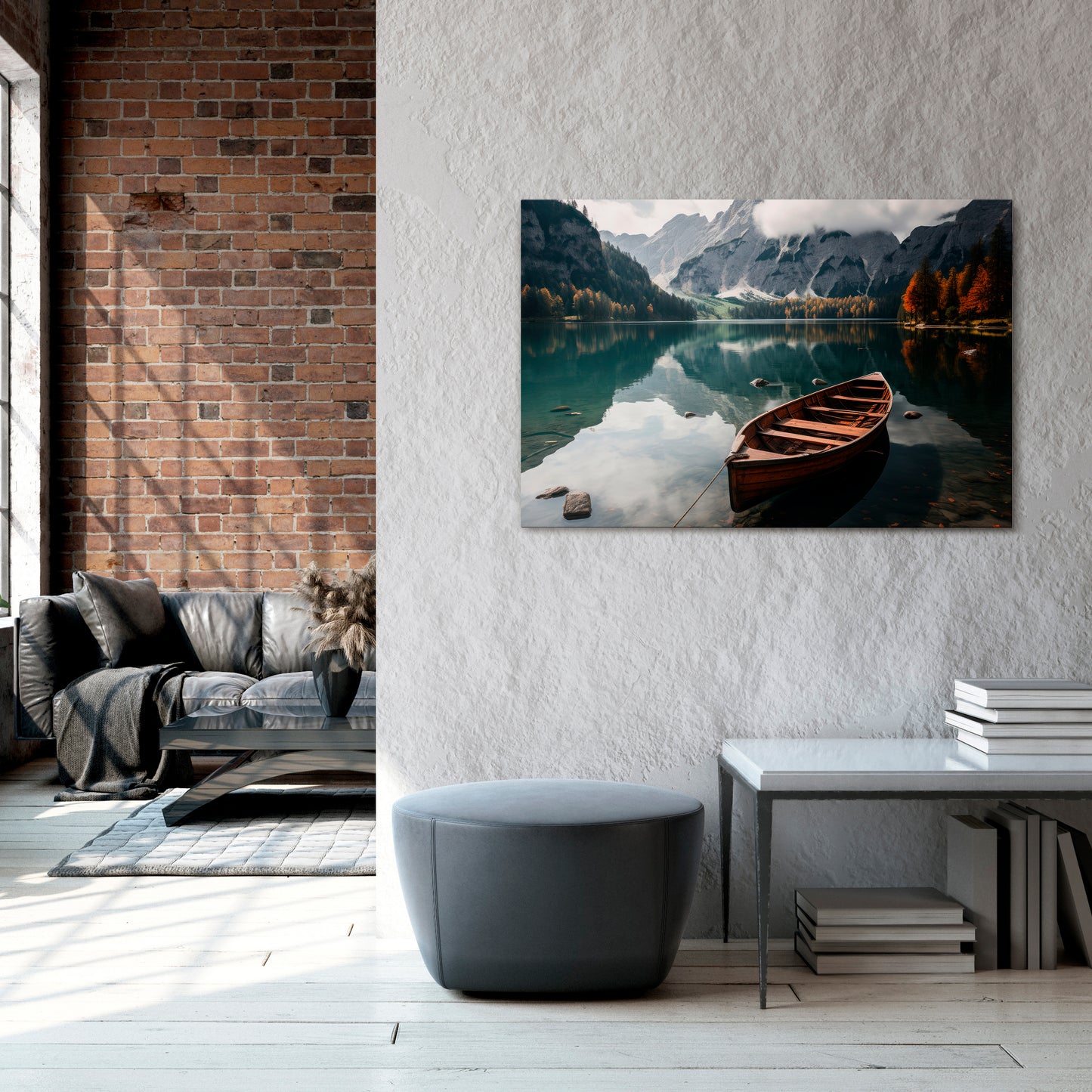 MOUNTAINSIDE REFLECTIONS Horizontal Canvas Print