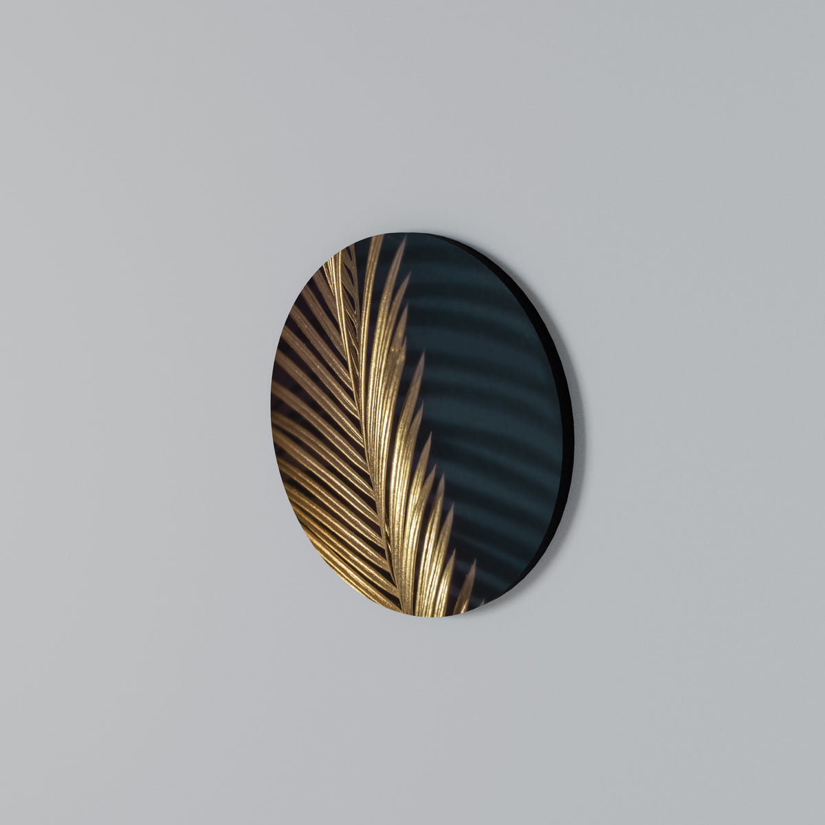 LUXE LEAF DANCE Kulatá nástěnná dekorace