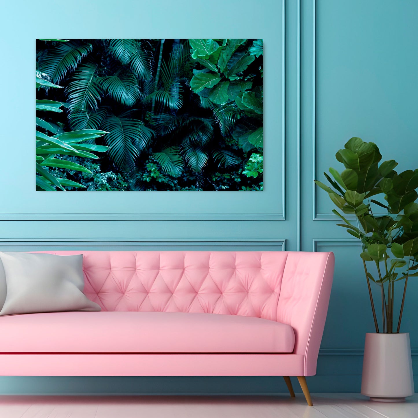 DEEP JUNGLE SERENADE Horizontal Canvas Print